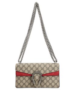 구찌 디오니서스 Gg 스몰 숄더백 Gg 슈프림 레드 스웨이드 L25*W7*H13.5cm