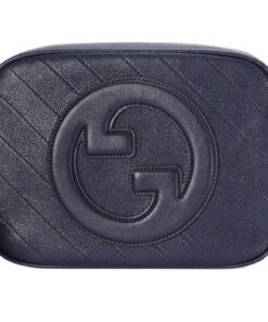 구찌 블론디 스몰 숄더백 블루 레더 L21.08*W7.87*H15.49cm
