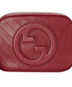 구찌 블론디 스몰 숄더백 레드 레더 L21*W5*H15.5cm