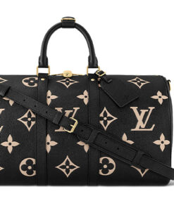LOUIS VUITTON 키폴 모노그램 Empreinte 가죽 크로스바디백 핸드백, 여행 백 남성 블랙 L45*W20*H27cm