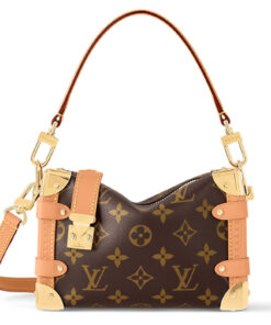 LOUIS VUITTON 코팅 캔버스 소프트 선물 포장 <브랜드_1>e 어깨 크로스백, 핸드백 S 여성 브라운 L18*W8*H12.5cm