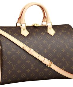 LOUIS VUITTON 스피디 코팅 캔버스 핸드백, 숄더 백, 크로스백, 여행 백 여성 브라운 L35*W18*H23cm